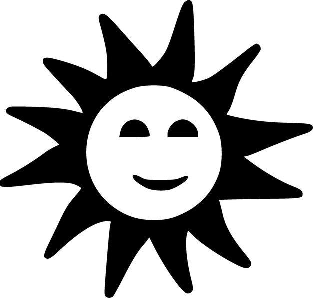 Logotipo vectorial de alta calidad Sunshine Ilustración vectorial ideal para gráficos de camisetas