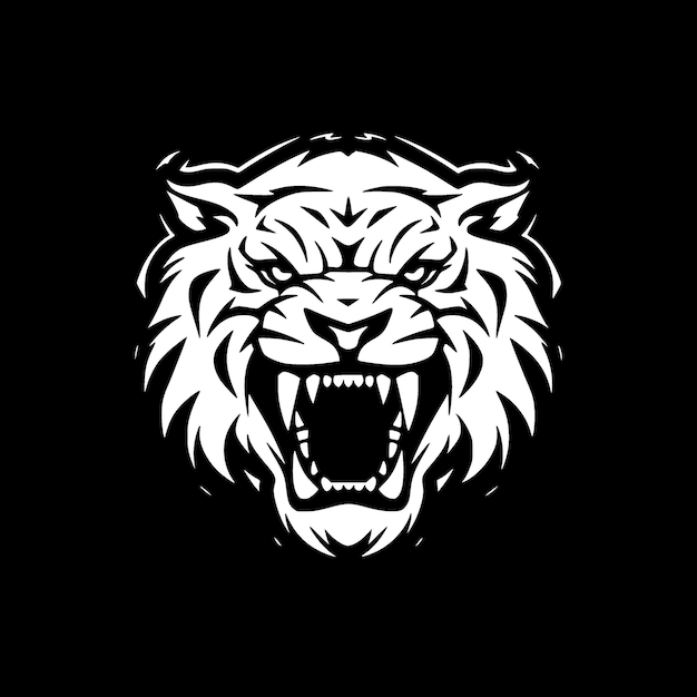 Logotipo vectorial de alta calidad del tigre Ilustración vectorial ideal para gráficos de camisetas
