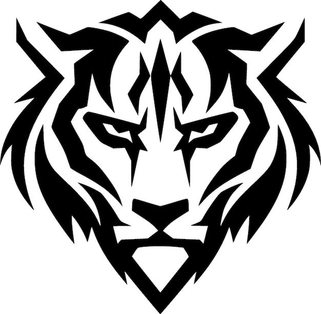 Logotipo vectorial de alta calidad del tigre Ilustración vectorial ideal para gráficos de camisetas