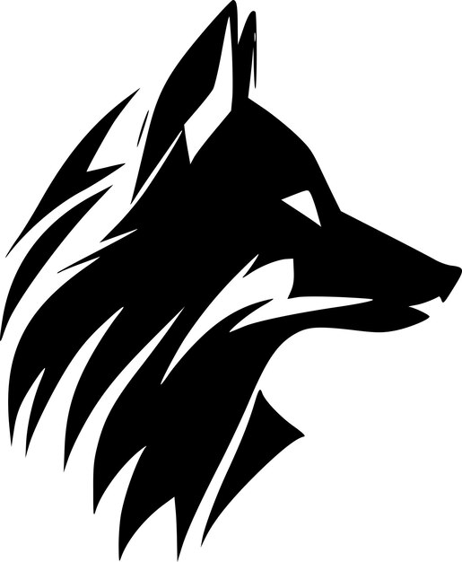 Vector logotipo vectorial de alta calidad de wolf ilustración vectorial ideal para gráficos de camisetas