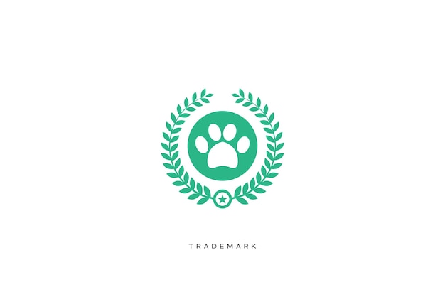 Logotipo Vectorial De Animales De Clínica De Pata De Perro