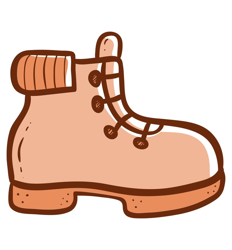 Vector el logotipo vectorial de las botas de senderismo