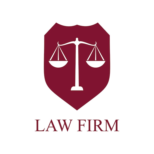 Logotipo vectorial de bufete de abogados
