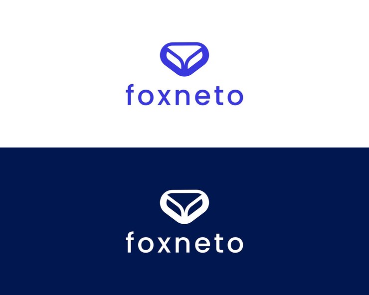 Vector logotipo vectorial de cabeza de zorro m con diseño de logotipo de zorro