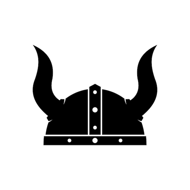 Logotipo vectorial del casco vikingo