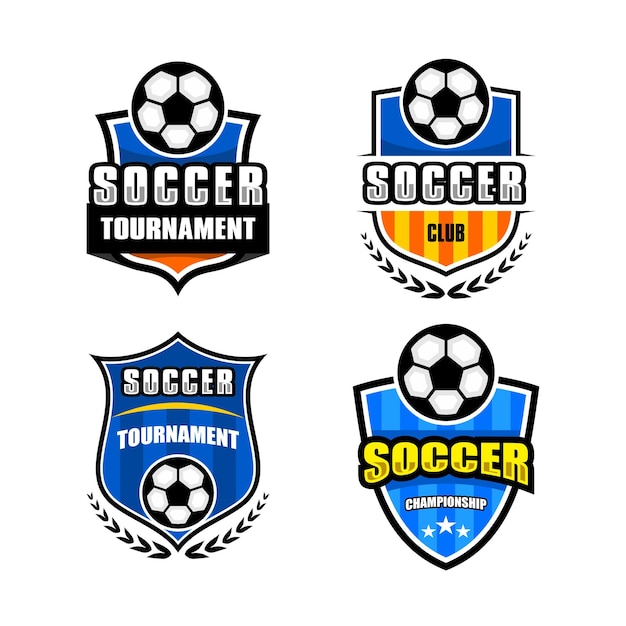 logotipo vectorial para club de fútbol o conjunto de etiquetas