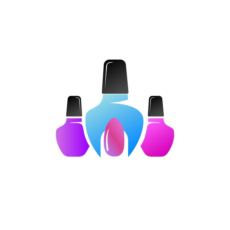 Vector logotipo vectorial editable de esmalte de uñas