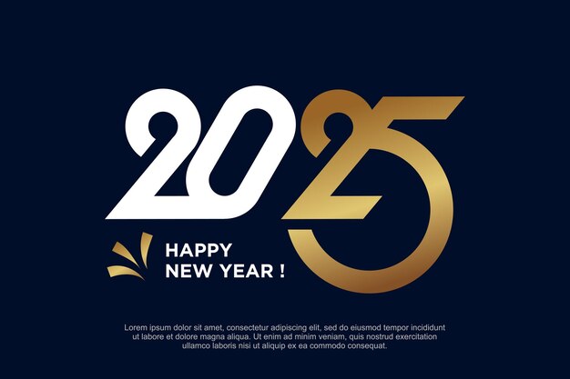 Logotipo vectorial de elementos de diseño 2025 con concepto moderno y genial de alta resolución