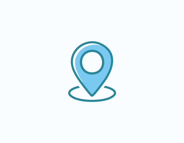 Logotipo vectorial de la empresa de tecnología de localización de señales de mapas