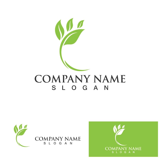 Logotipo vectorial de energía ecológica con símbolo de hoja Color verde con gráfico de destello o trueno Naturaleza y electricidad renovable Este logotipo es adecuado para la tecnología de reciclaje orgánico