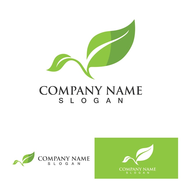 Logotipo vectorial de energía ecológica con símbolo de hoja Color verde con gráfico de destello o trueno Naturaleza y electricidad renovable Este logotipo es adecuado para la tecnología de reciclaje orgánico