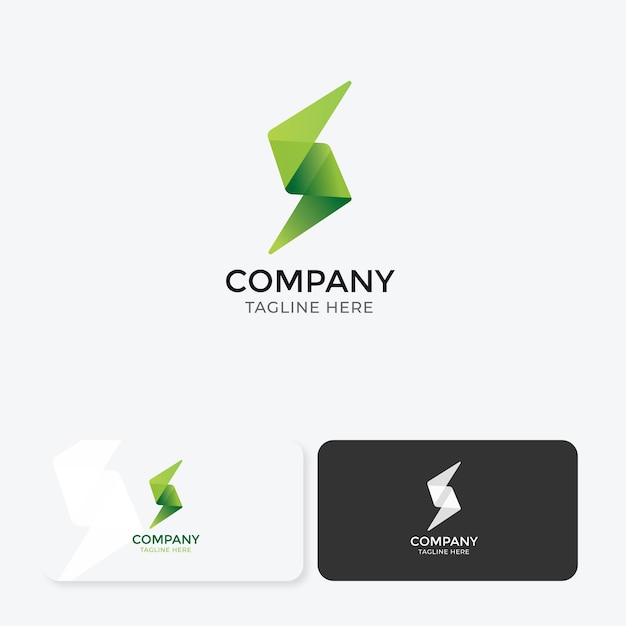 El logotipo vectorial es un color gradiente para su negocio