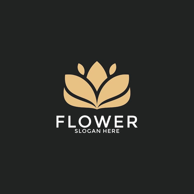 Logotipo vectorial de flores de lujo plantilla vectorial creativa universal de hojas florales de primera calidad