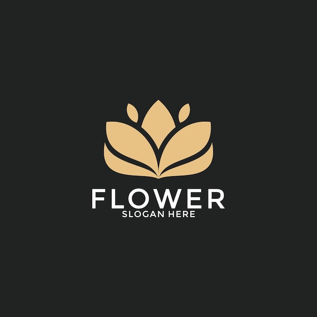 Logotipo vectorial de flores de lujo plantilla vectorial creativa universal de hojas florales de primera calidad