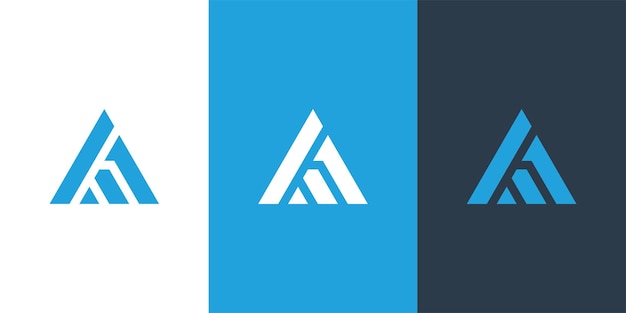 logotipo vectorial en forma de triángulo