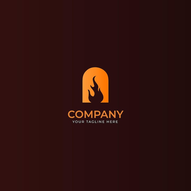 Logotipo vectorial de fuego