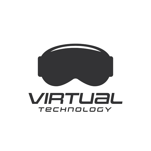 Vector logotipo vectorial de las gafas de realidad virtual