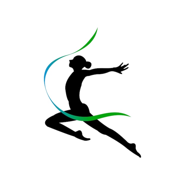 Vector logotipo vectorial de gimnasia