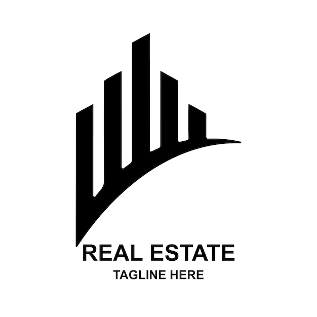 Logotipo vectorial gratuito para soluciones para el hogar de bienes raíces que es una solución para el hogar