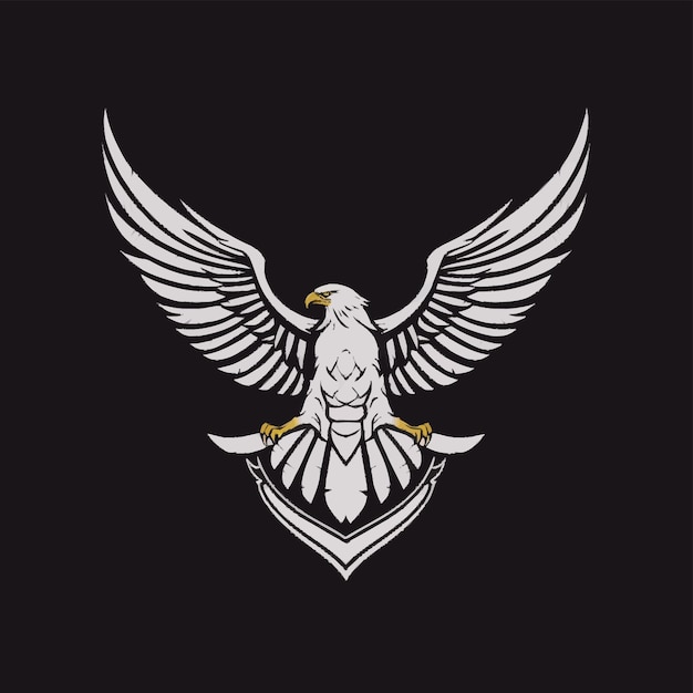 Logotipo vectorial de ilustración de halcón