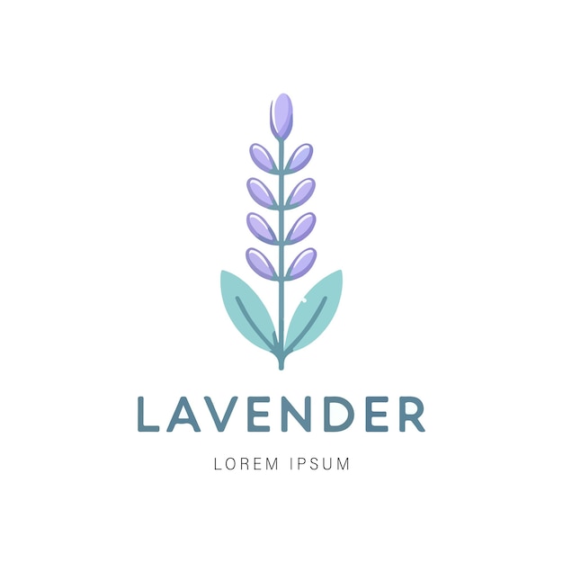 Vector el logotipo vectorial de una lavanda