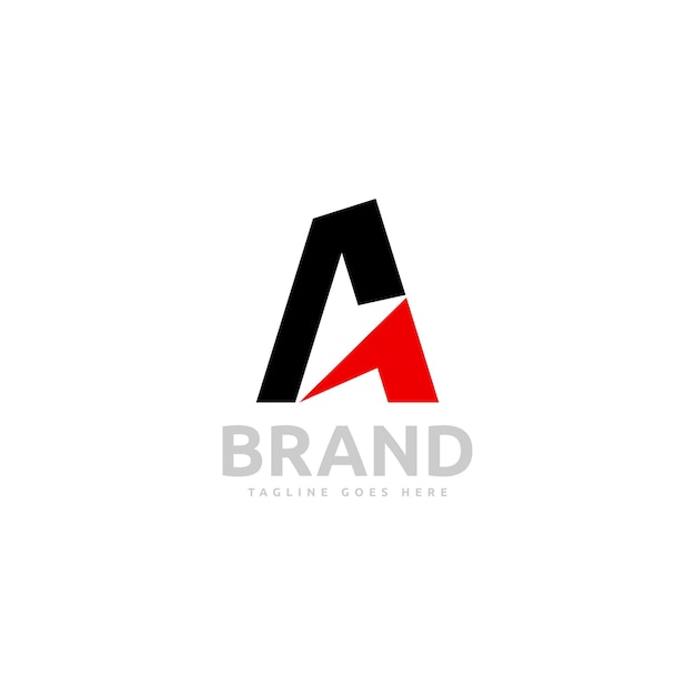 Logotipo vectorial de la letra A con un concepto moderno y único vector premium
