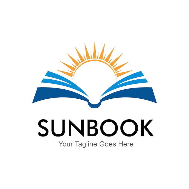 logotipo vectorial del libro solar
