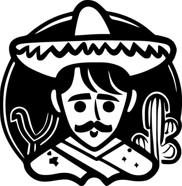 Vector logotipo vectorial mexicano de alta calidad ilustración vectorial ideal para gráficos de camisetas