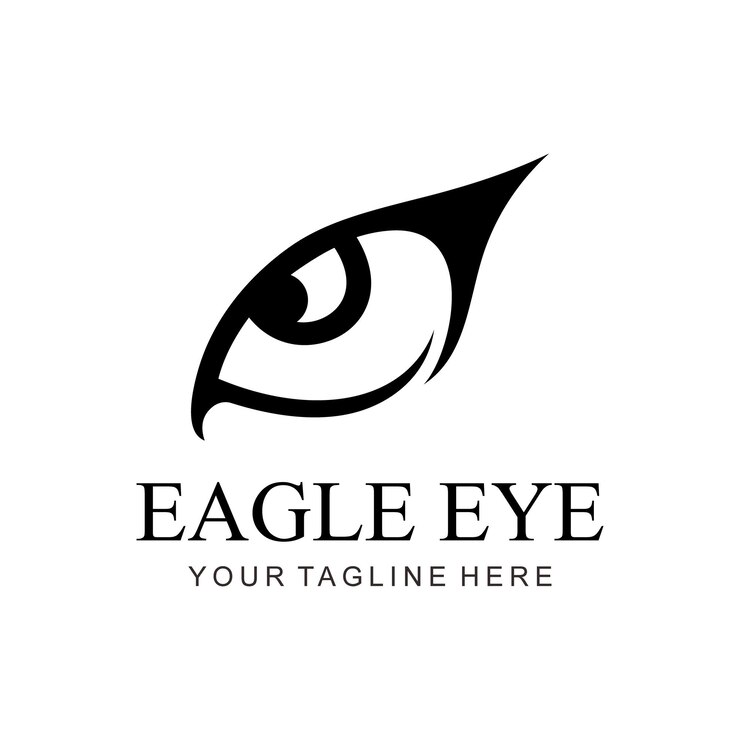 Vector logotipo vectorial de ojo de águila