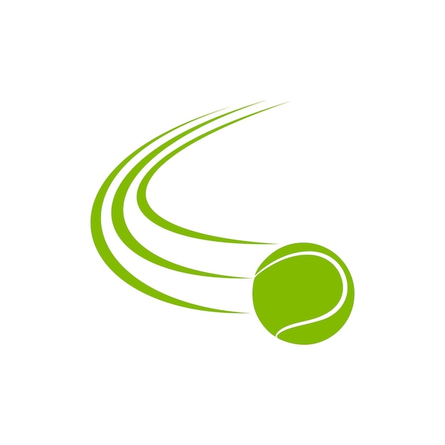 logotipo vectorial de pelota de tenis