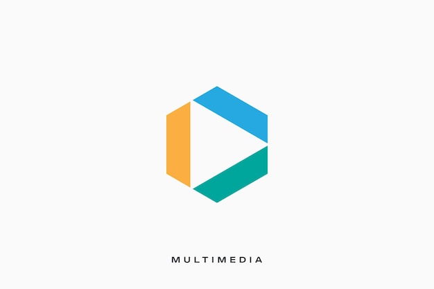 Logotipo vectorial de producción musical multimedia