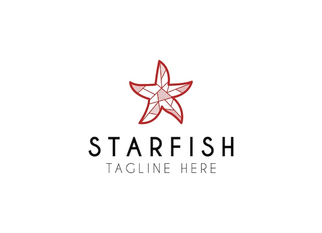 Logotipo vectorial en el que se muestra una imagen abstracta de una estrella de mar.