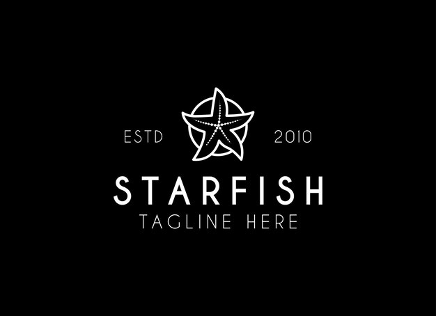 Logotipo vectorial en el que se muestra una imagen abstracta de una estrella de mar.
