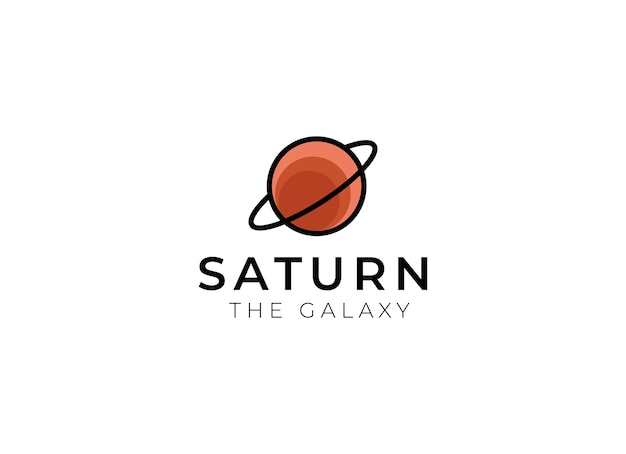 Logotipo vectorial en el que se muestra una imagen abstracta de un planeta con una órbita en el espacio exterior