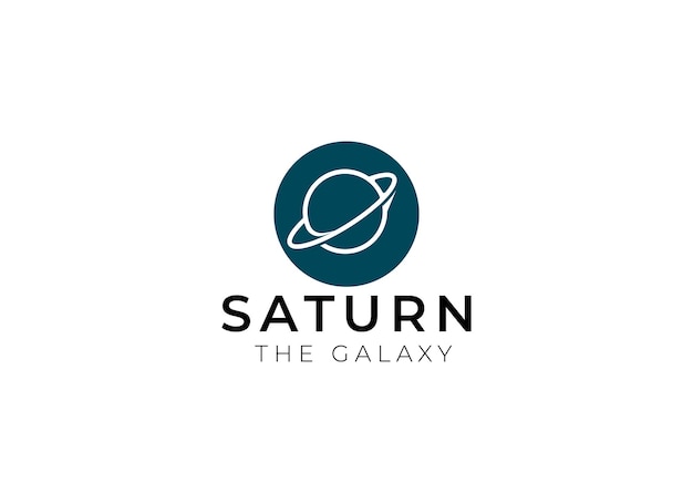 Logotipo vectorial en el que se muestra una imagen abstracta de un planeta con una órbita en el espacio exterior