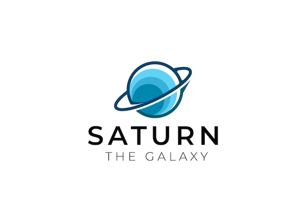 Logotipo vectorial en el que se muestra una imagen abstracta de un planeta con una órbita en el espacio exterior