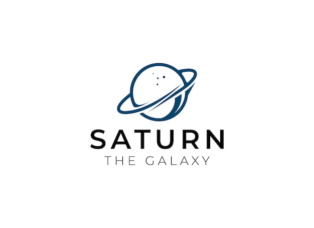Logotipo vectorial en el que se muestra una imagen abstracta de un planeta con una órbita en el espacio exterior