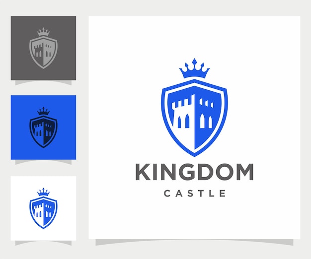 El logotipo vectorial del reino del castillo