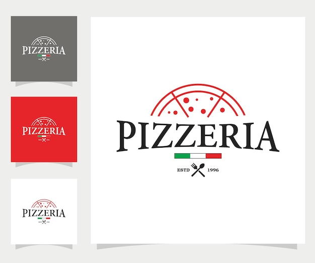 El logotipo vectorial del restaurante de pizza