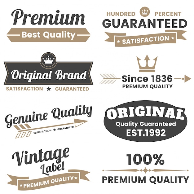 Logotipo vectorial retro vintage para banner