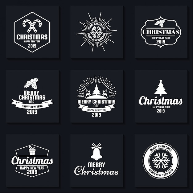 Logotipo vectorial retro vintage para banner