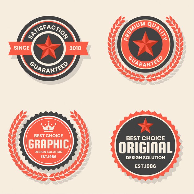 Logotipo vectorial retro vintage para banner