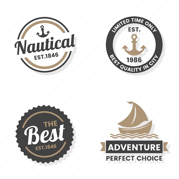 Logotipo vectorial retro vintage para banner