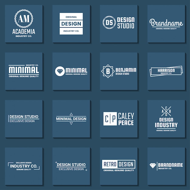 Logotipo vectorial retro vintage para banner