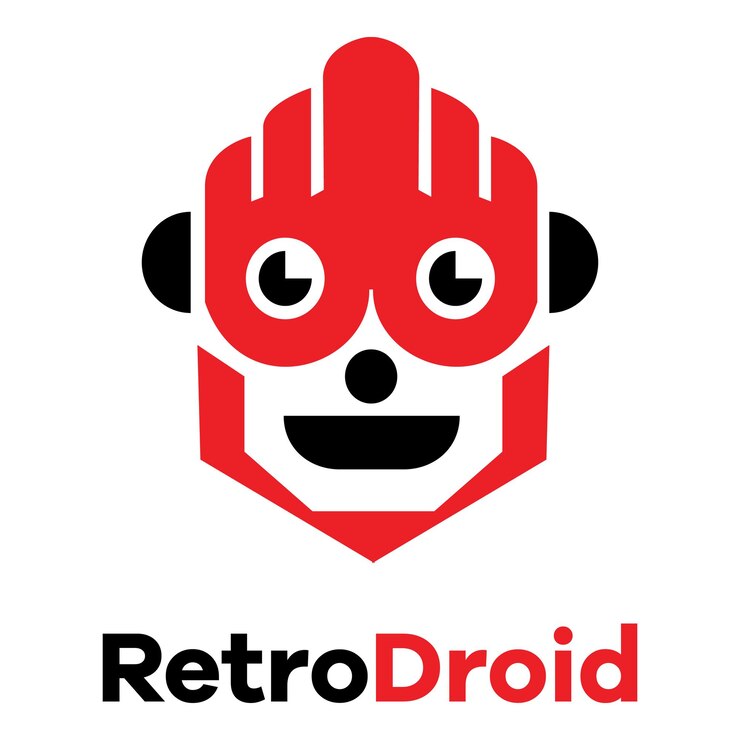 Vector el logotipo vectorial del robot inteligente el logotipo vector de la tecnología del robot el diseño de la plantilla del logotipo del robot lindo
