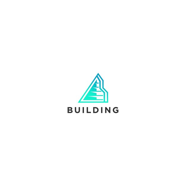 El logotipo vectorial de las soluciones de construcción de architech