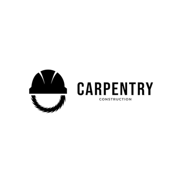 Logotipo vectorial de taller de carpintería y carpintería.