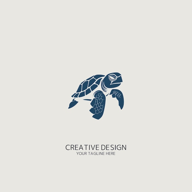 Logotipo vectorial de tortuga