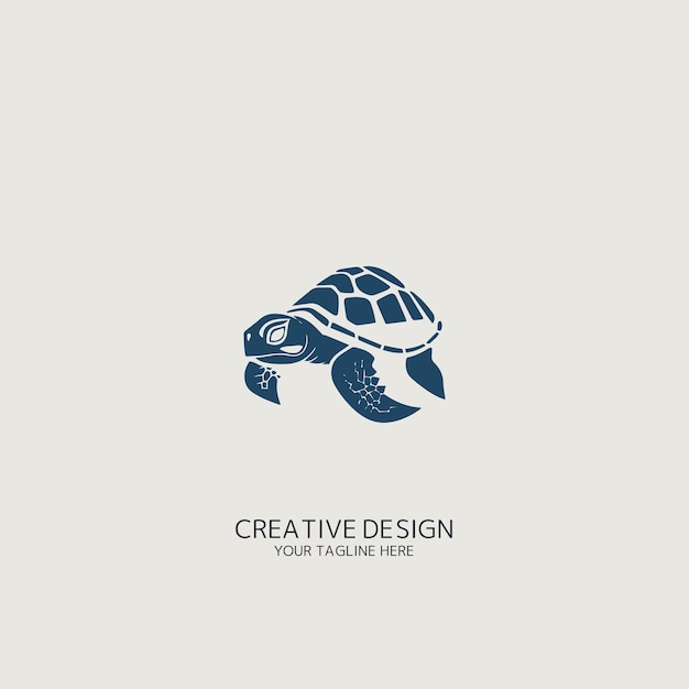 Logotipo vectorial de tortuga