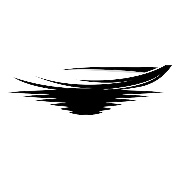 Logotipo de velero Barco asiático tradicional Vector Lago Océano Icono Diseño Barco de pesca